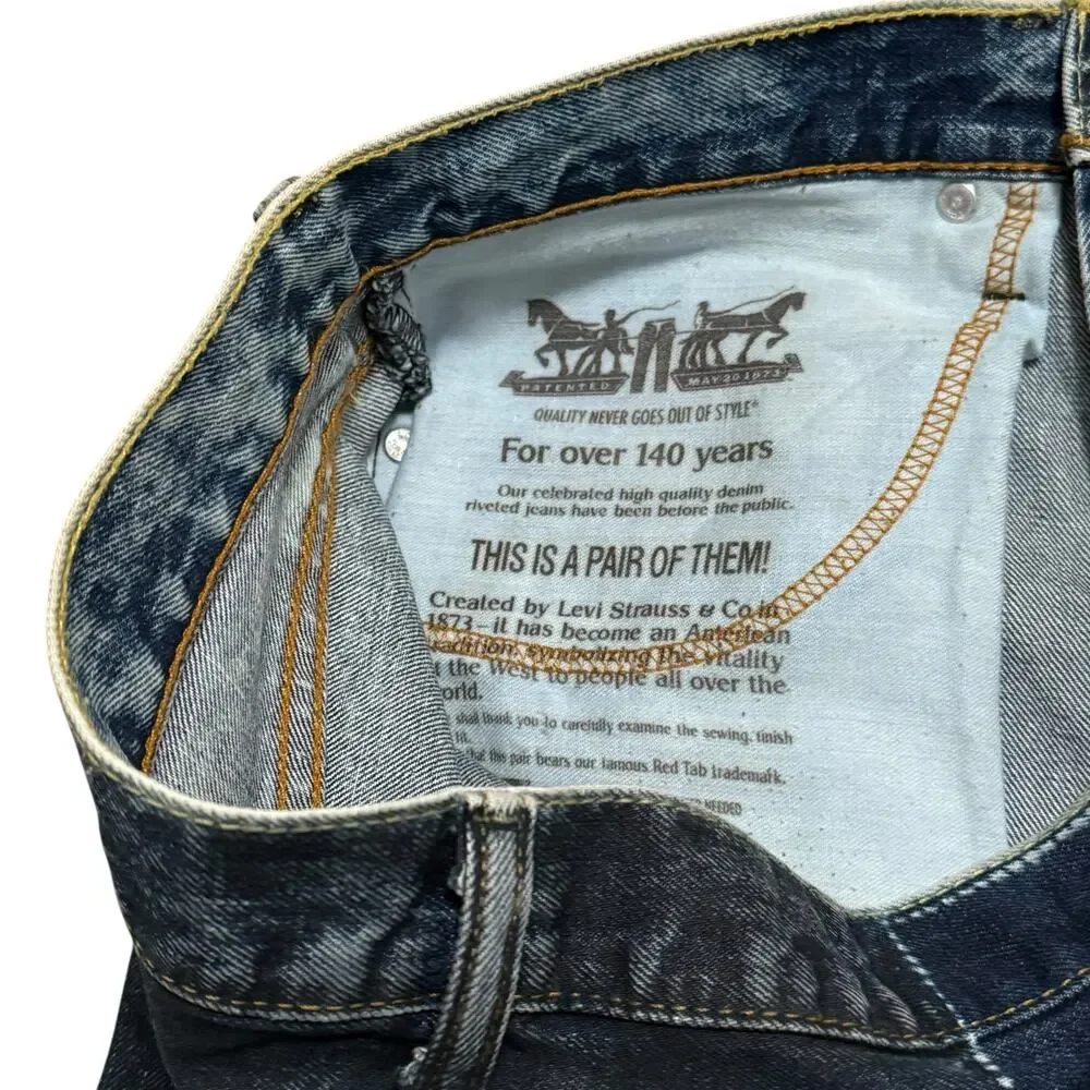Reworked Levi's Blue Jeans Tiger Attack Stuffed Animal Customized Modified OOAK